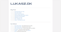 Desktop Screenshot of lukasz.dk
